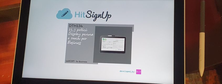 HitSignUp è pronto per il nuovo tablet display Wacom One